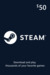 Steam Wallet Gift Card 50 USD - United States